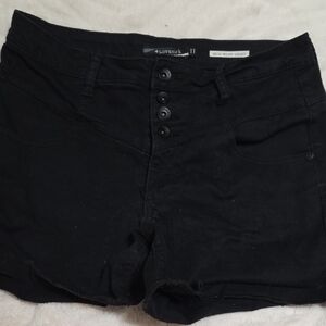 Lovesick Black High Waist Shorts